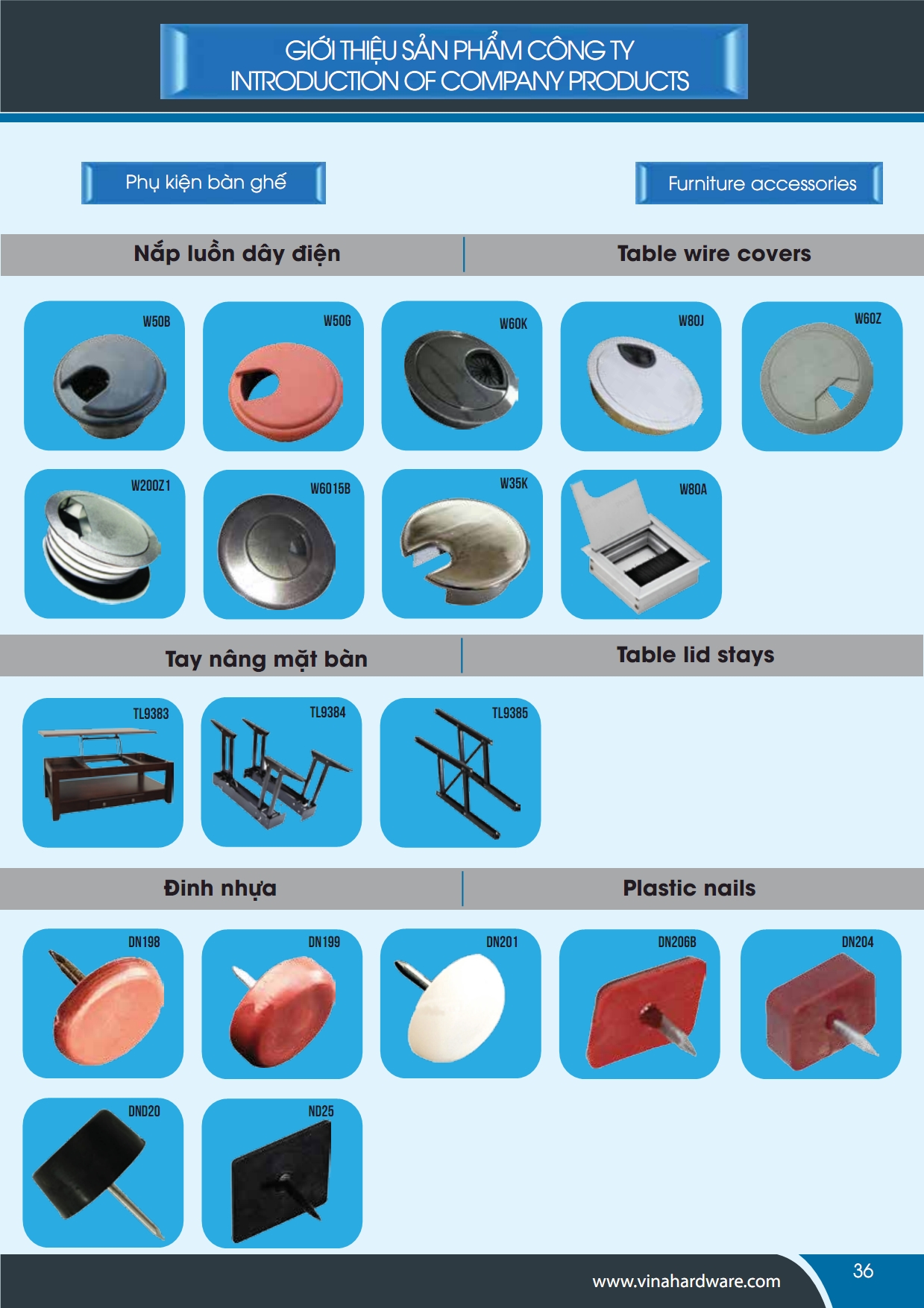 Vinahardware - Phụ kiện bàn ghế