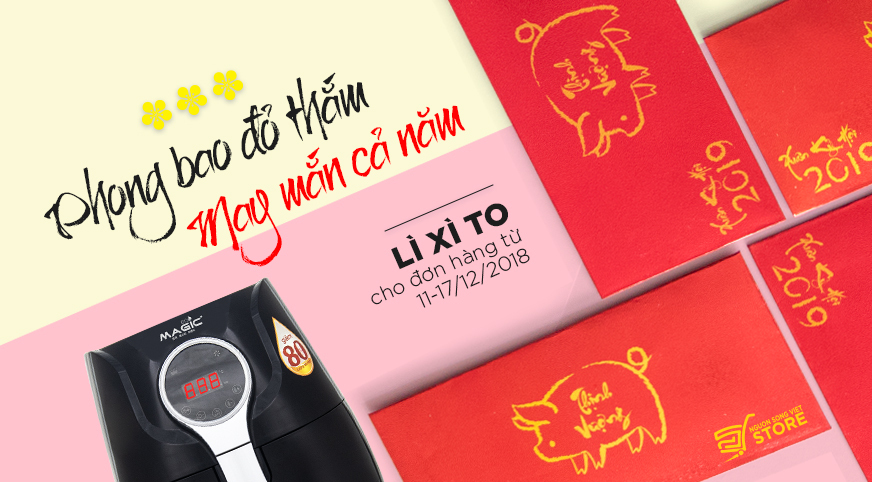 Phong bao đỏ thắm - May mắn cả năm