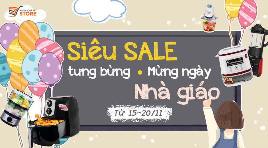 Siêu SALE mừng ngày Nhà Giáo 20-11