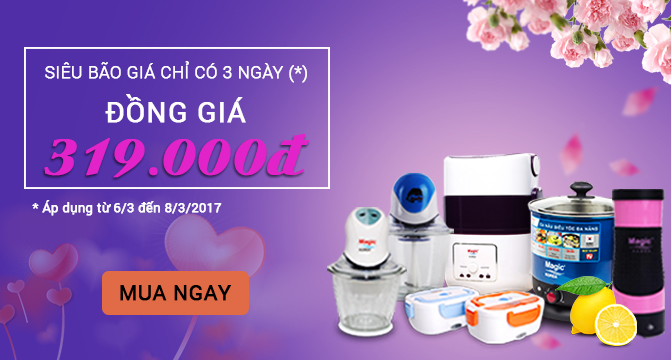 KHUYẾN MÃI: MỪNG 8-3, BÁN HÀNG ĐỒNG GIÁ