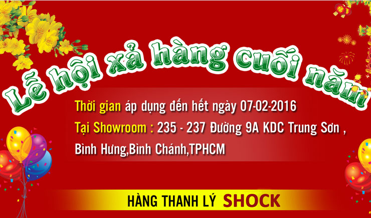 LỄ HỘI XẢ HÀNG ĐÓN TẾT 2016