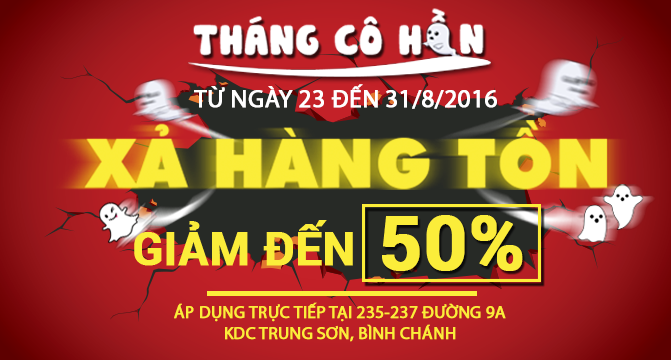 THÁNG 7: XẢ HÀNG TỒN KHO