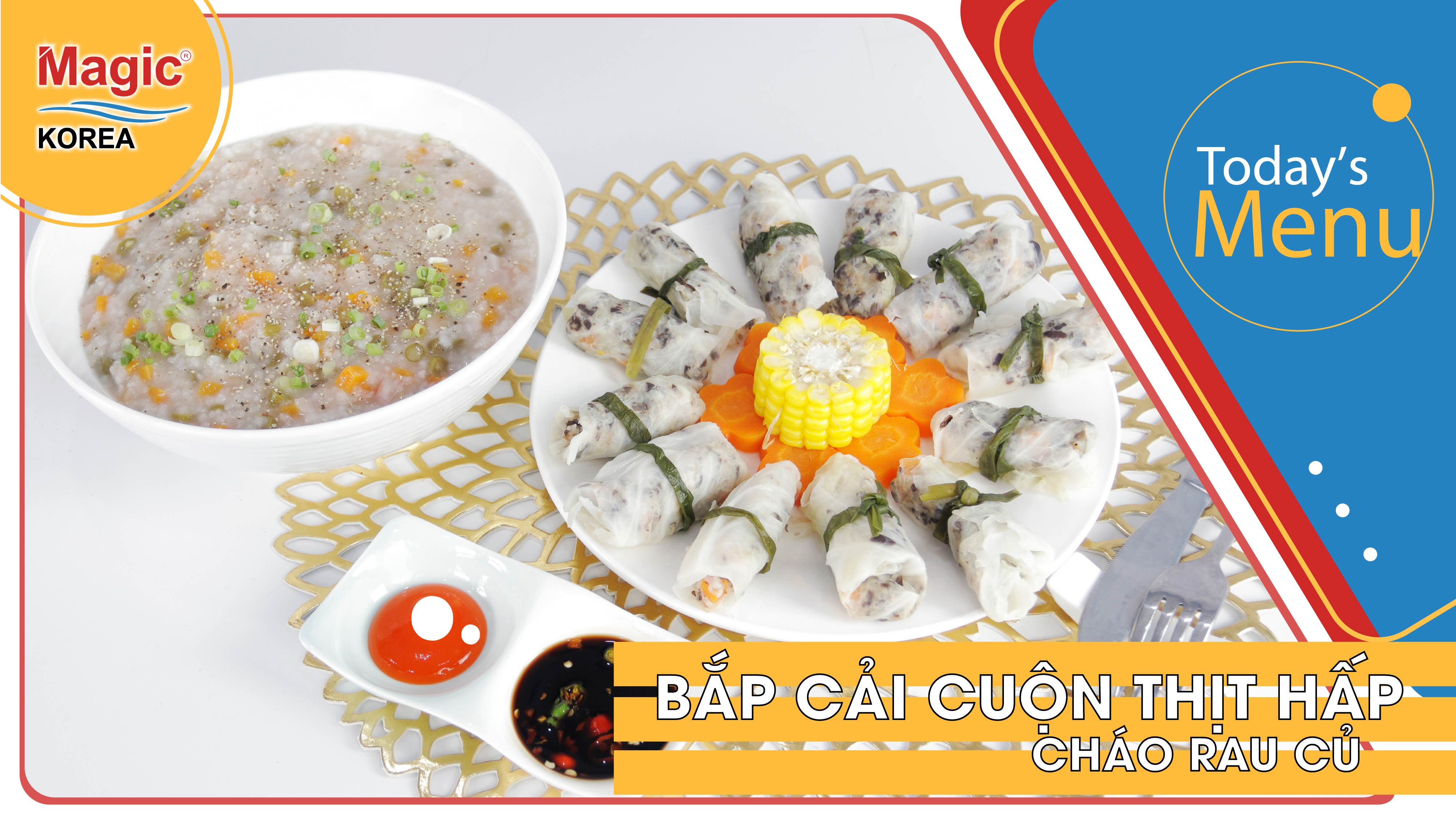 Hướng dẫn làm Bắp cải cuộn thịt hấp bằng Nồi hấp thủy nhiệt Magic Korea A-67