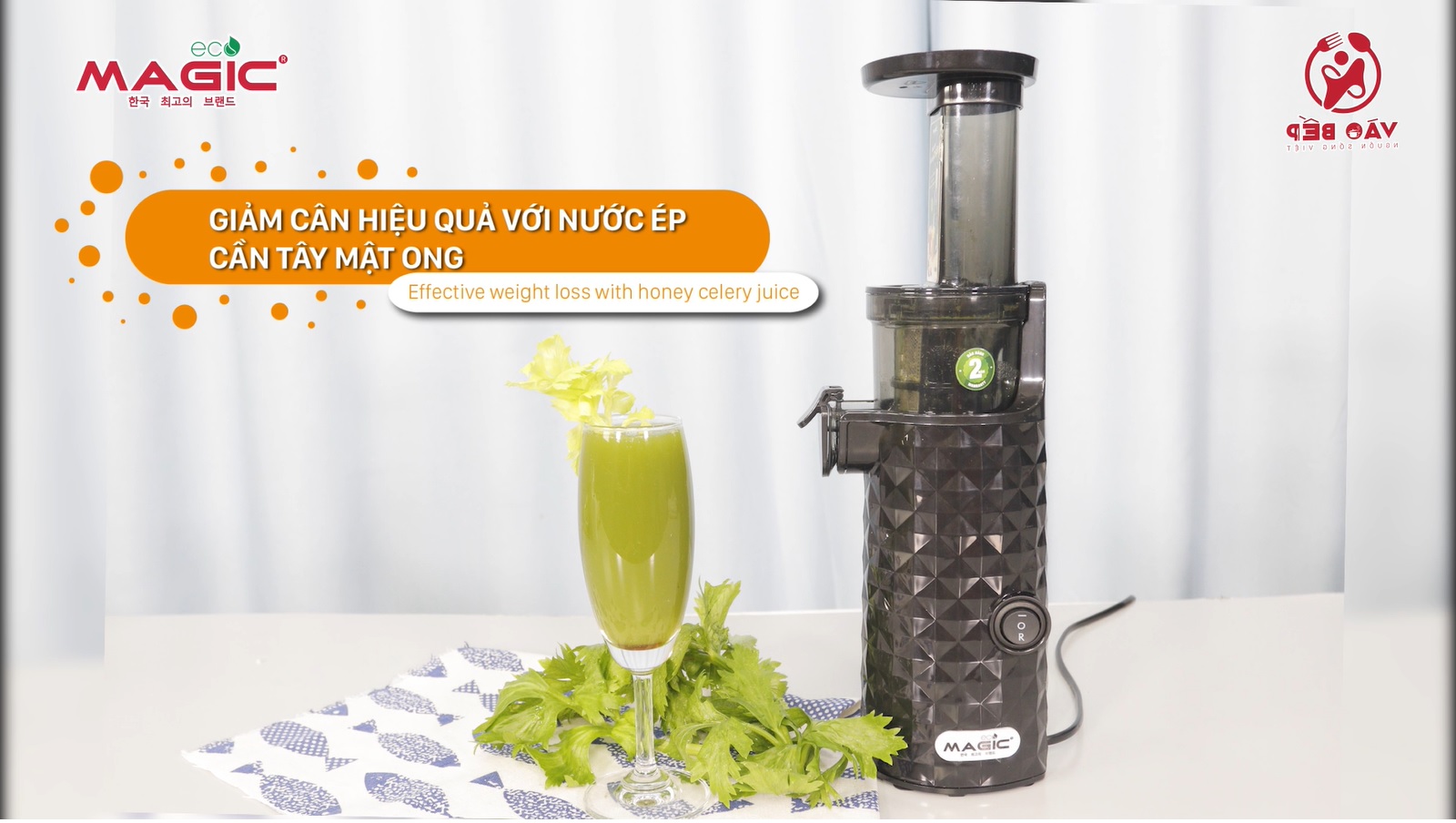 Giảm cân hiệu quả với Nước ép cần tây mật ong