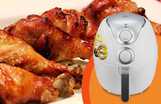 Hướng dẫn làm đùi gà chiên bằng nồi chiên nướng Magic A-78