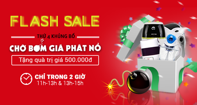 FLASH SALE THÁNG 11: THỨ 4 KHỦNG BỐ, BOM GIÁ PHÁT NỔ