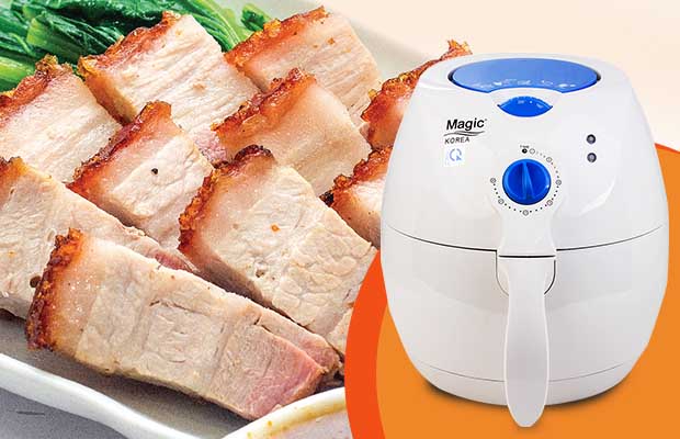 Hướng Dẫn Làm Thịt Heo Quay Bằng Nồi Chiên Magic A-70 New