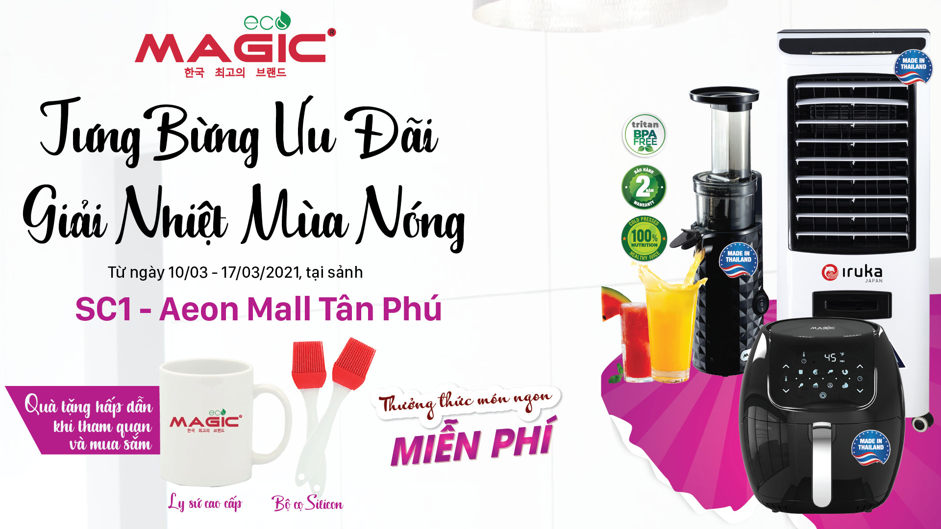 Tưng bừng ưu đãi - Giải nhiệt mùa nóng cùng Magic Eco