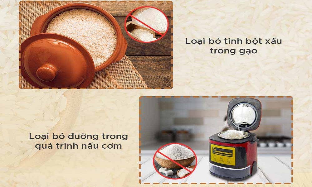 Nồi cơm tách đường Nhật Bản và Hàn Quốc khác nhau như thế nào?