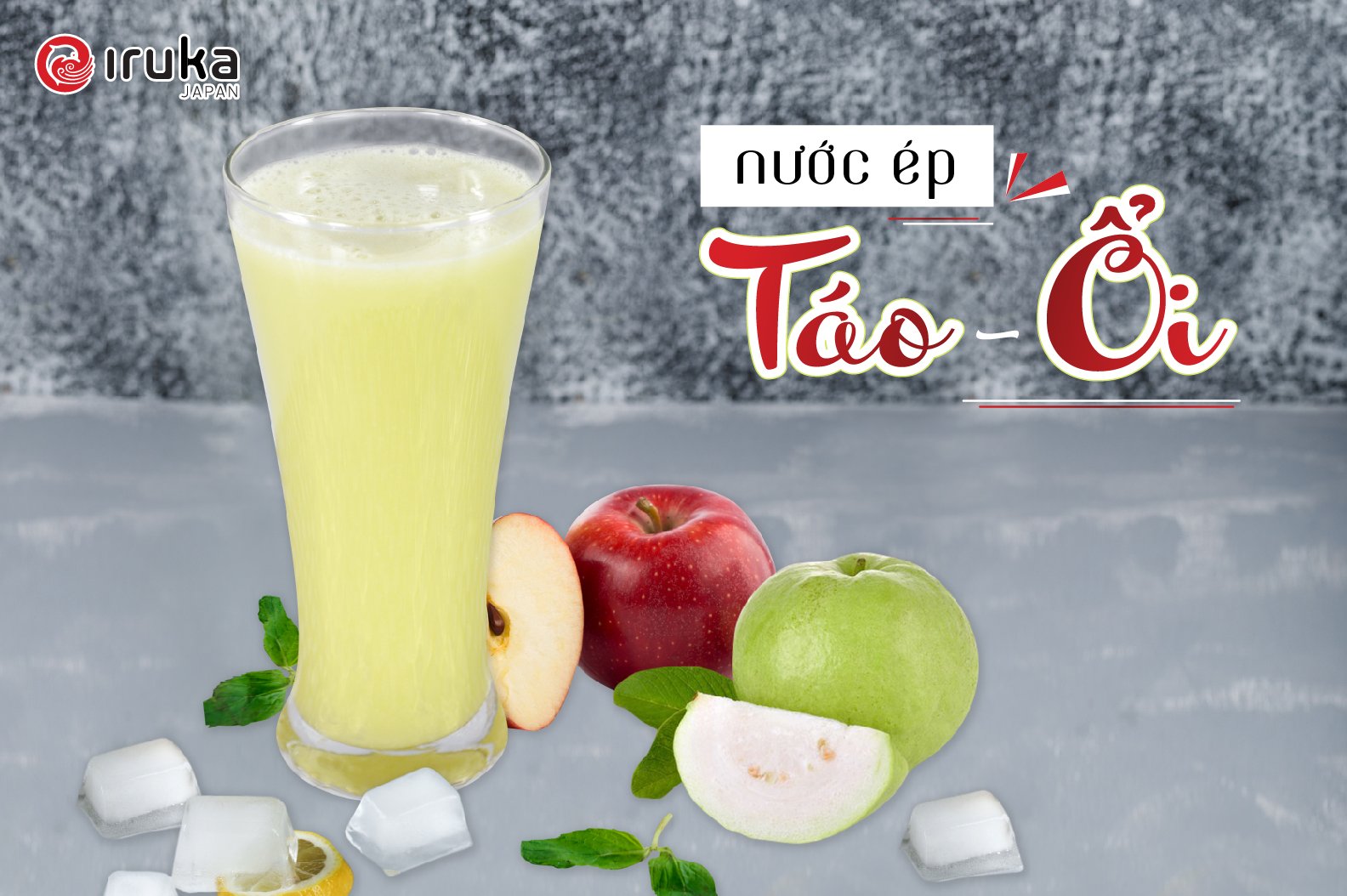 Hướng dẫn làm Nước ép táo ổi bằng Máy ép chậm Iruka I-52
