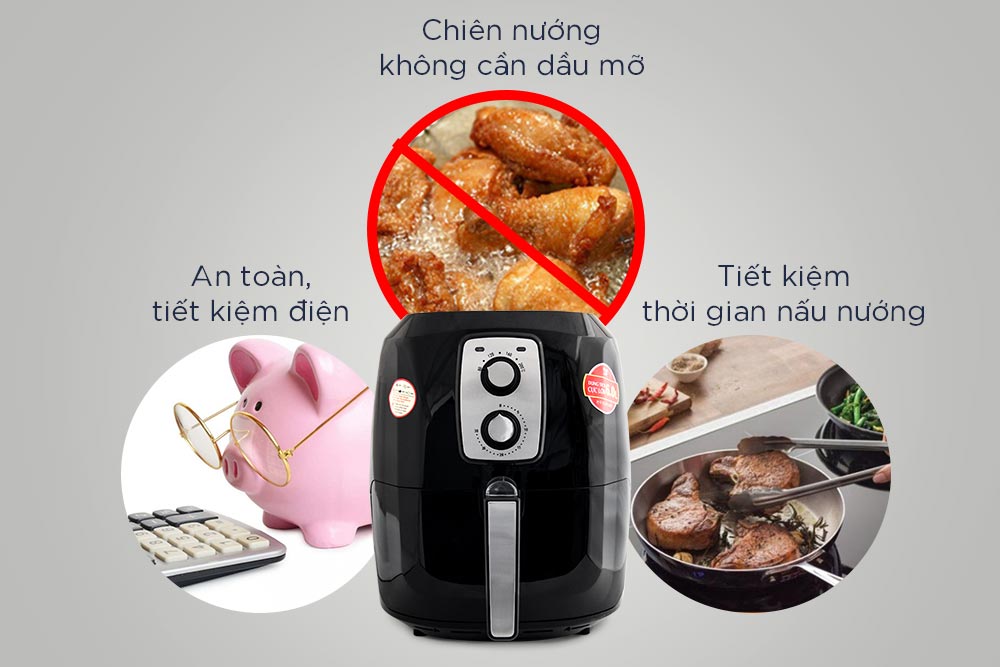 Nồi chiên không dầu Magic A-83 (6L)