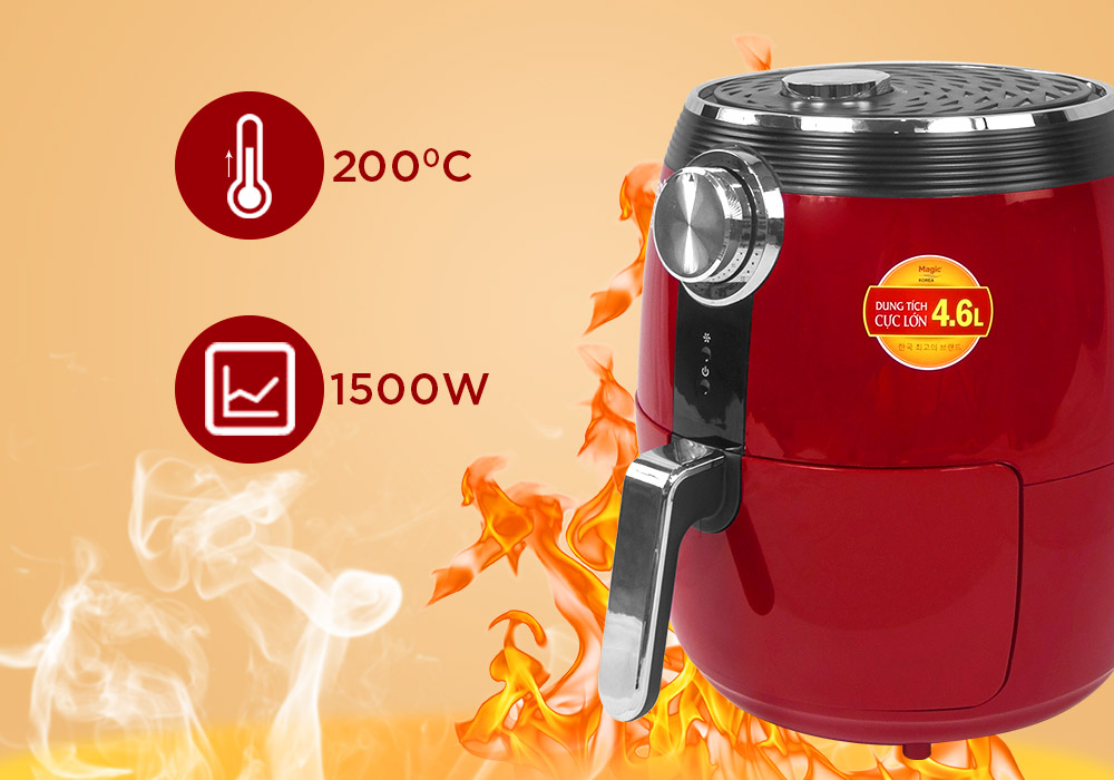 MAGIC - Nồi chiên không dầu Magic  A-802 (4.6L)