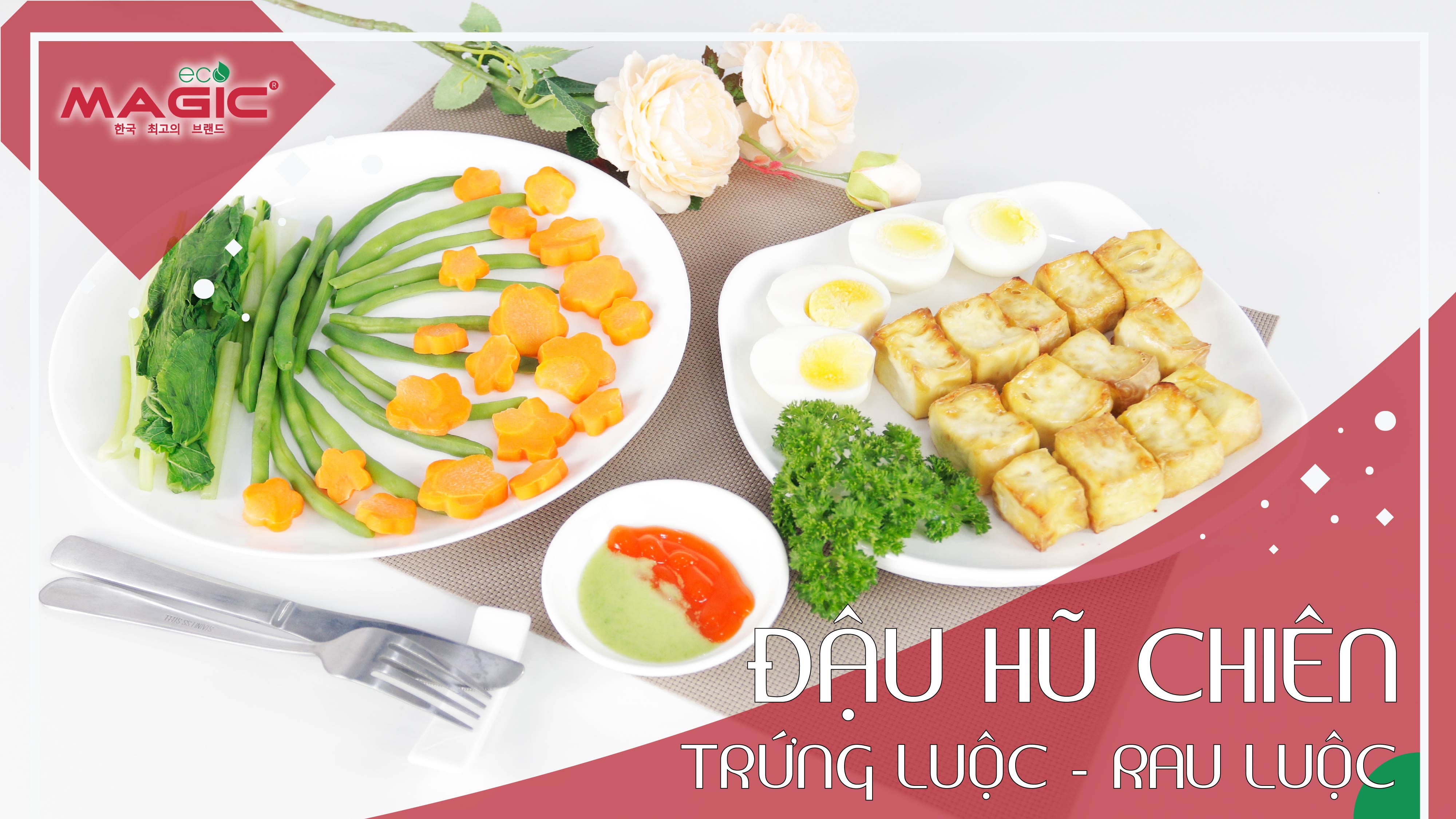 Thực Đơn Eat Clean Day 10: Đậu Hũ Chiên - Trứng Luộc - Rau Luộc  Www.Dodunggiadinh.Vn