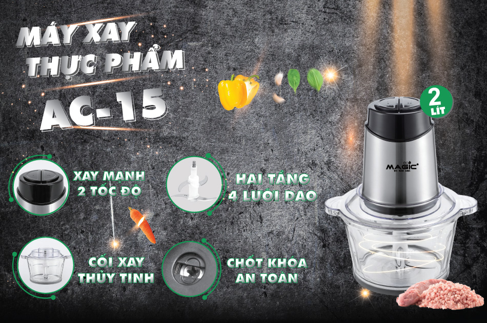 Máy xay thực phẩm AC-15(2L)