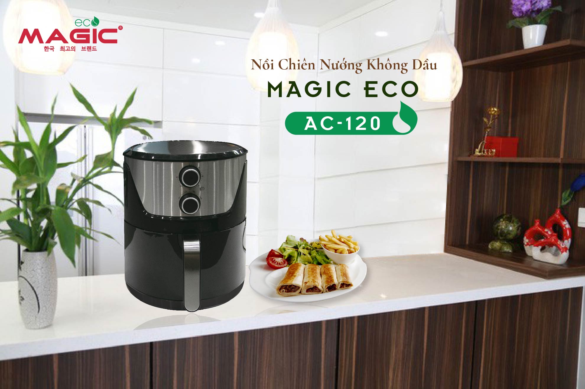 Nồi chiên nướng không dầu AC-120 (7L)