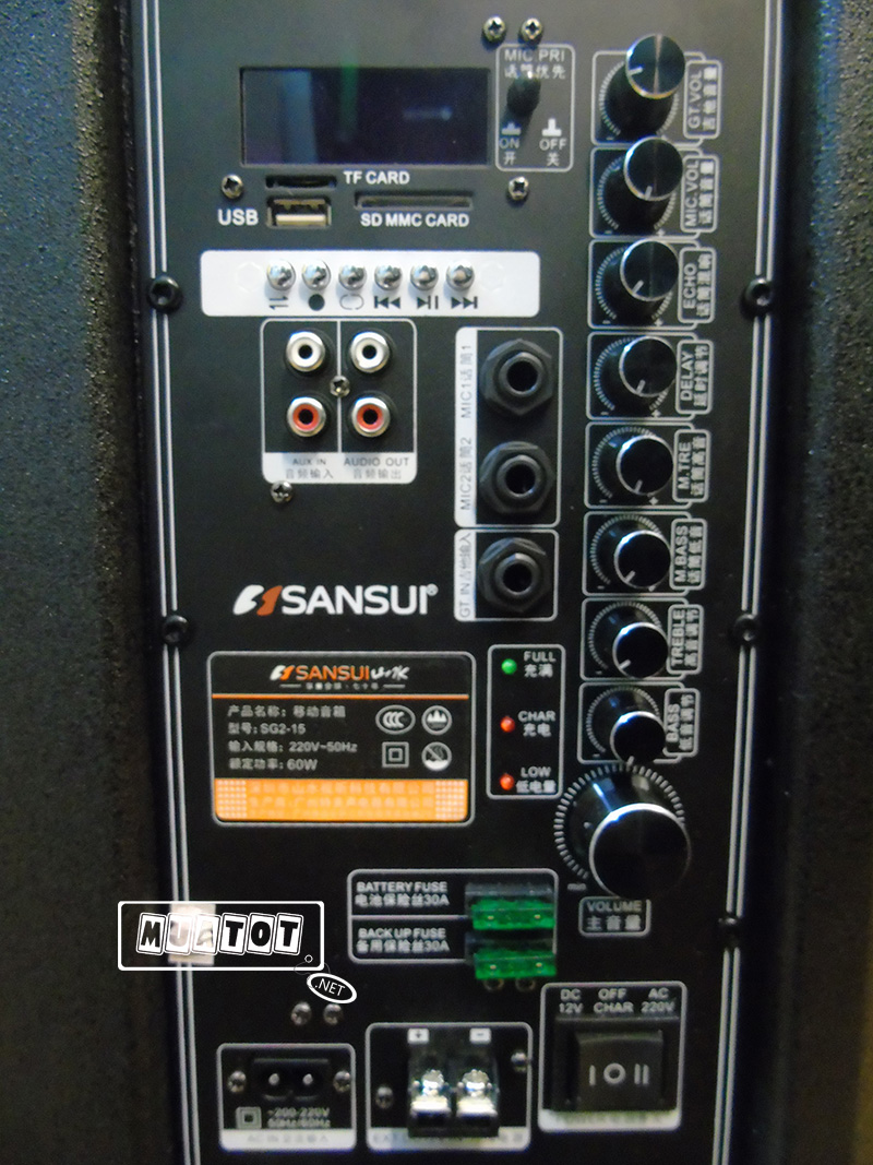 loa kéo di động SANSUI SG2-15