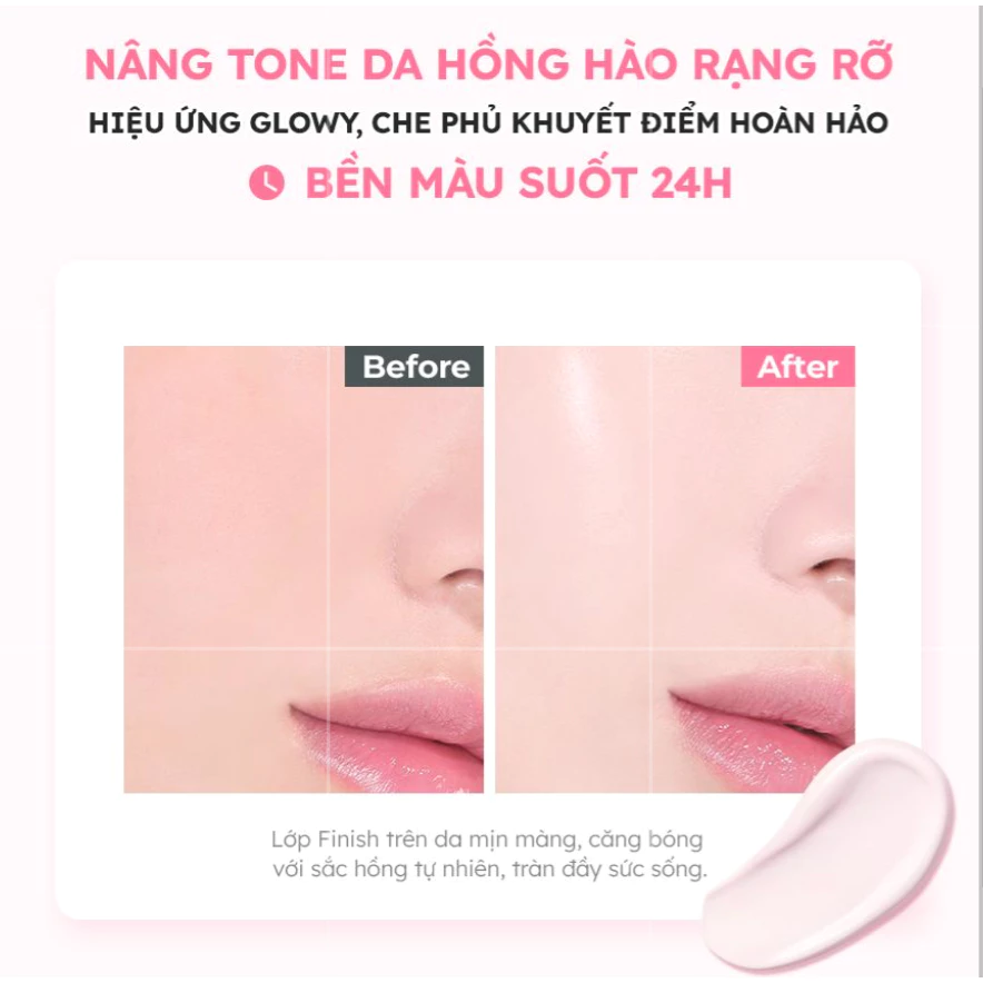 Kem chống nắng nâng tông vật lý dịu nhẹ cho da nhạy cảm