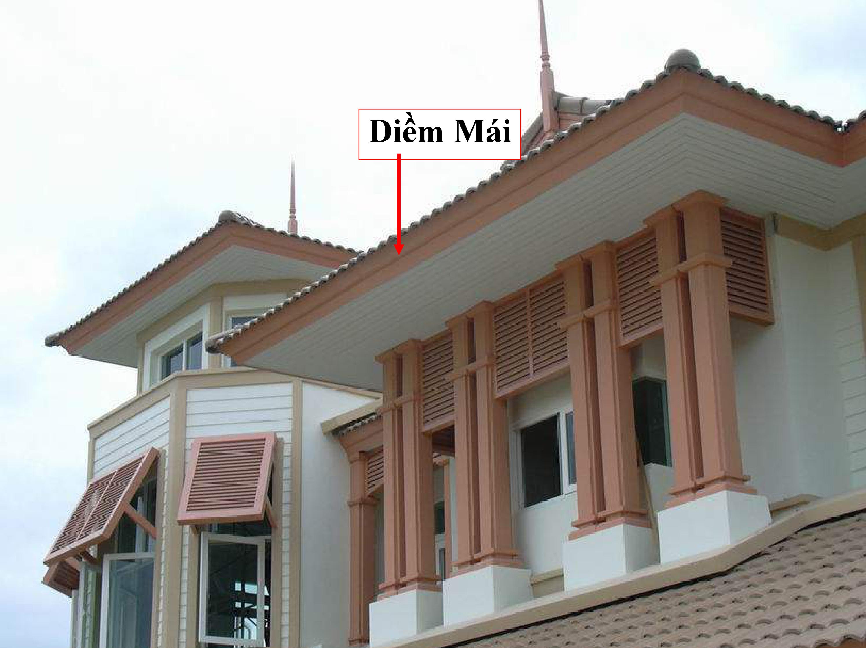 sử dụng tấm conwood làm diềm mái