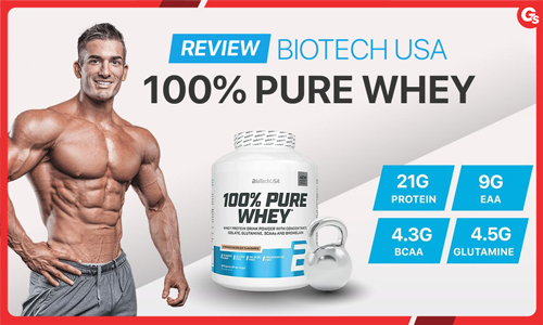 Đánh giá review BioTechUSA 100% Pure Whey có tốt?