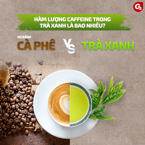 Hàm lượng Caffeine trong trà xanh bao nhiêu? Cà phê và trà xanh loại nào cao hơn?