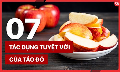 7 tác dụng tuyệt vời của táo đỏ với sức khỏe