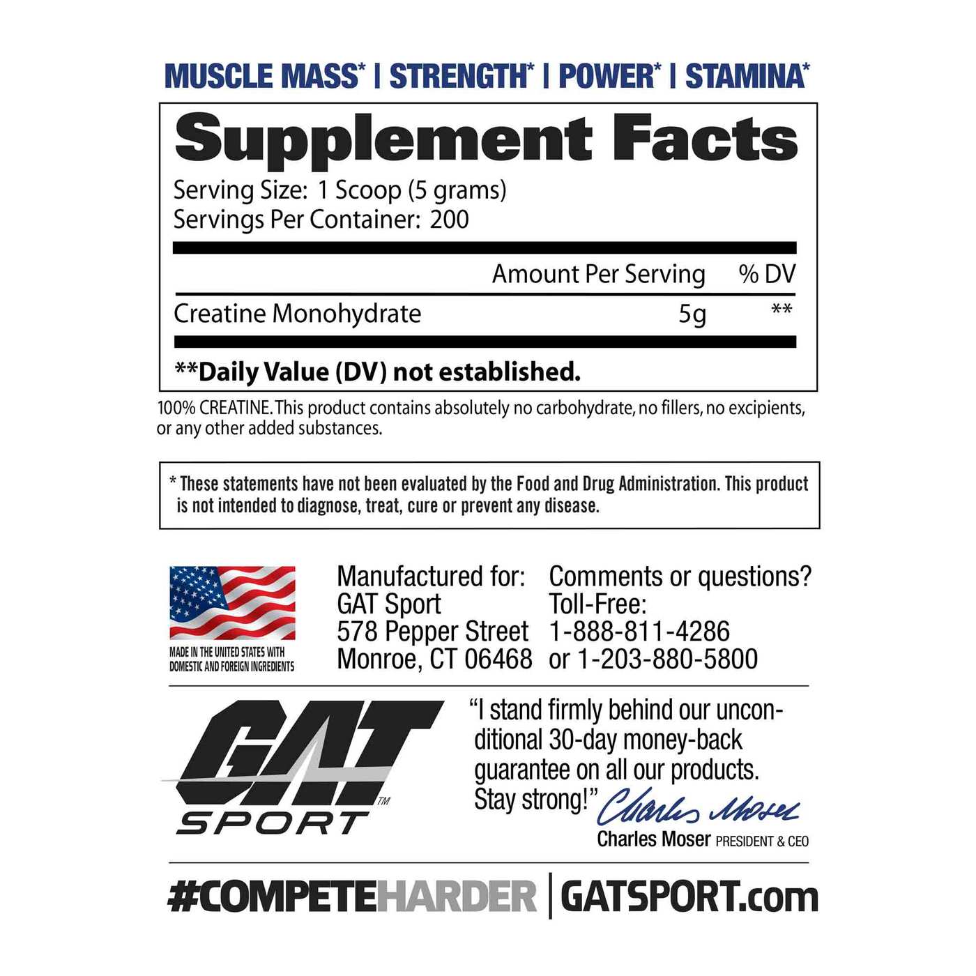Gat-Sports-Creatine-Monohydrate-gymstore-nutrition-fact-label