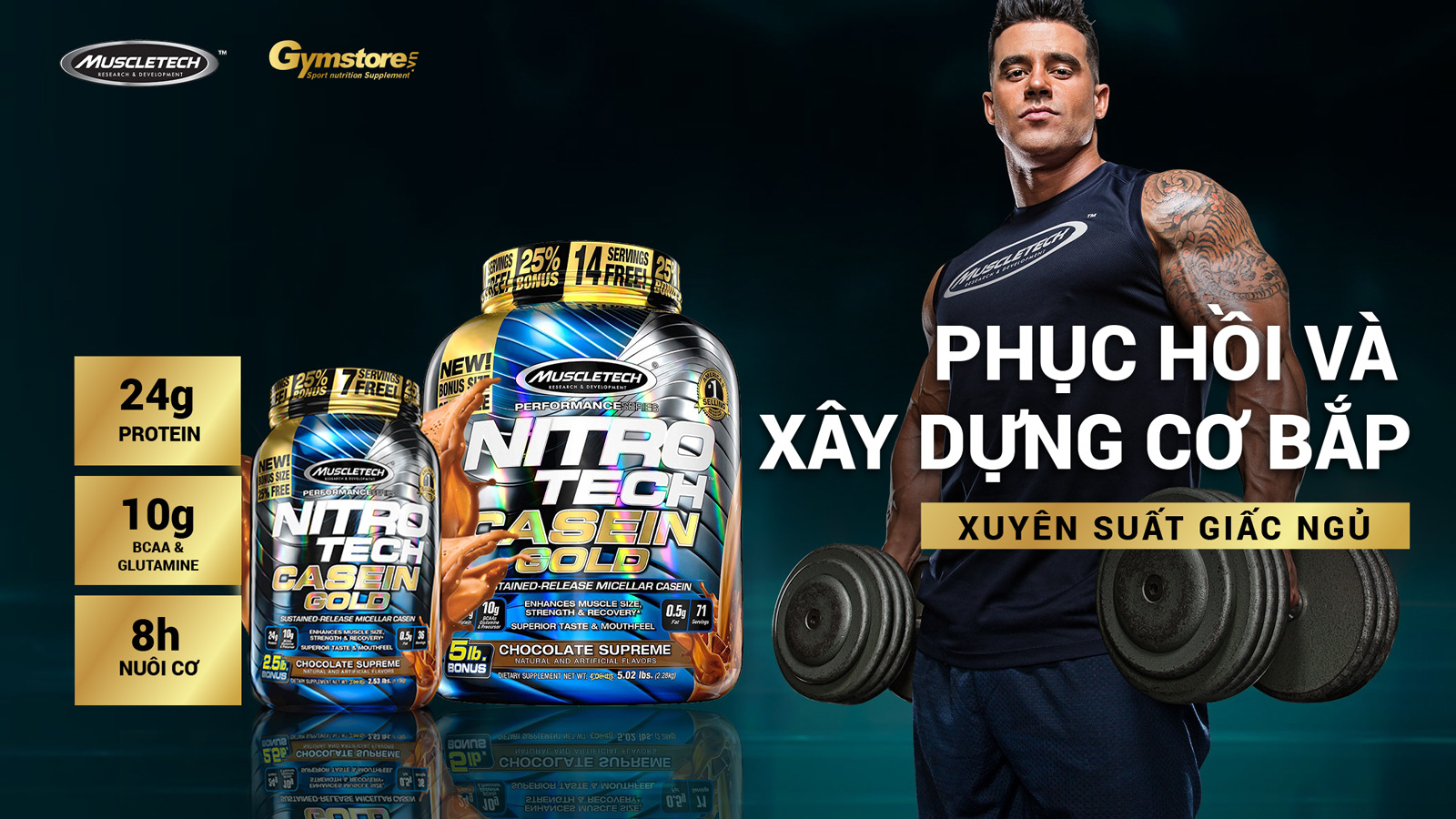 Nitrotech-Casein-Gold-nuôi-cơ-8-tiếng-gymstore