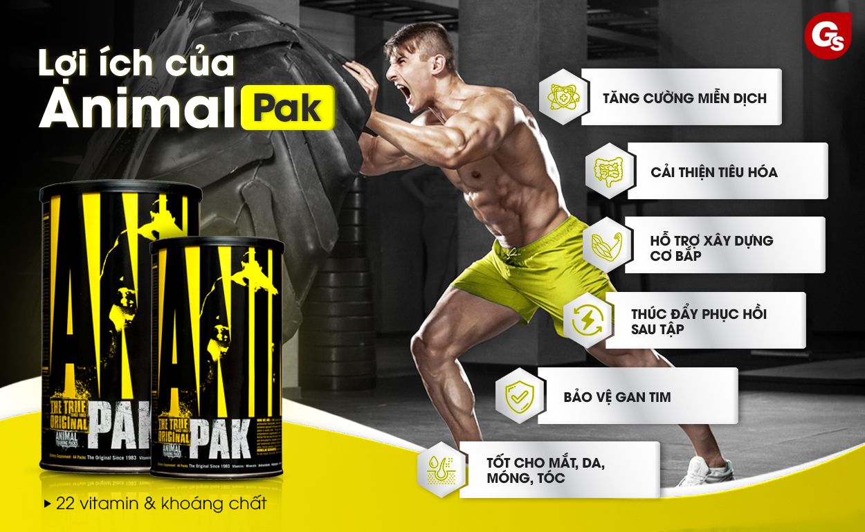 Animal Pak 44 Packs - Bổ Sung Vitamin Tổng Hợp - Giá Tốt Nhất Animal Pak 44 Packs - Bổ Sung Vitamin Tổng Hợp - Giá Tốt Nhất