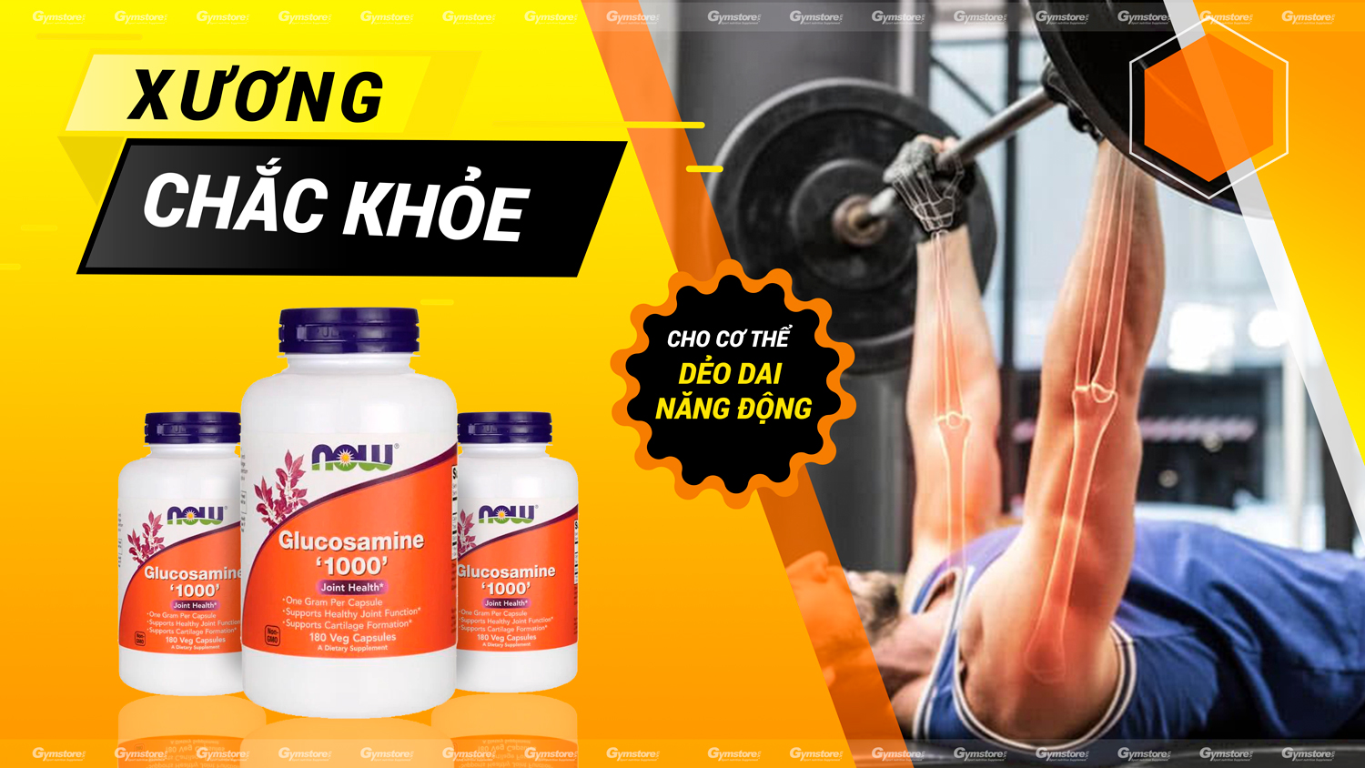 Now-Glucosamine-1000-hỗ-trợ-xương-khớp-gymstore