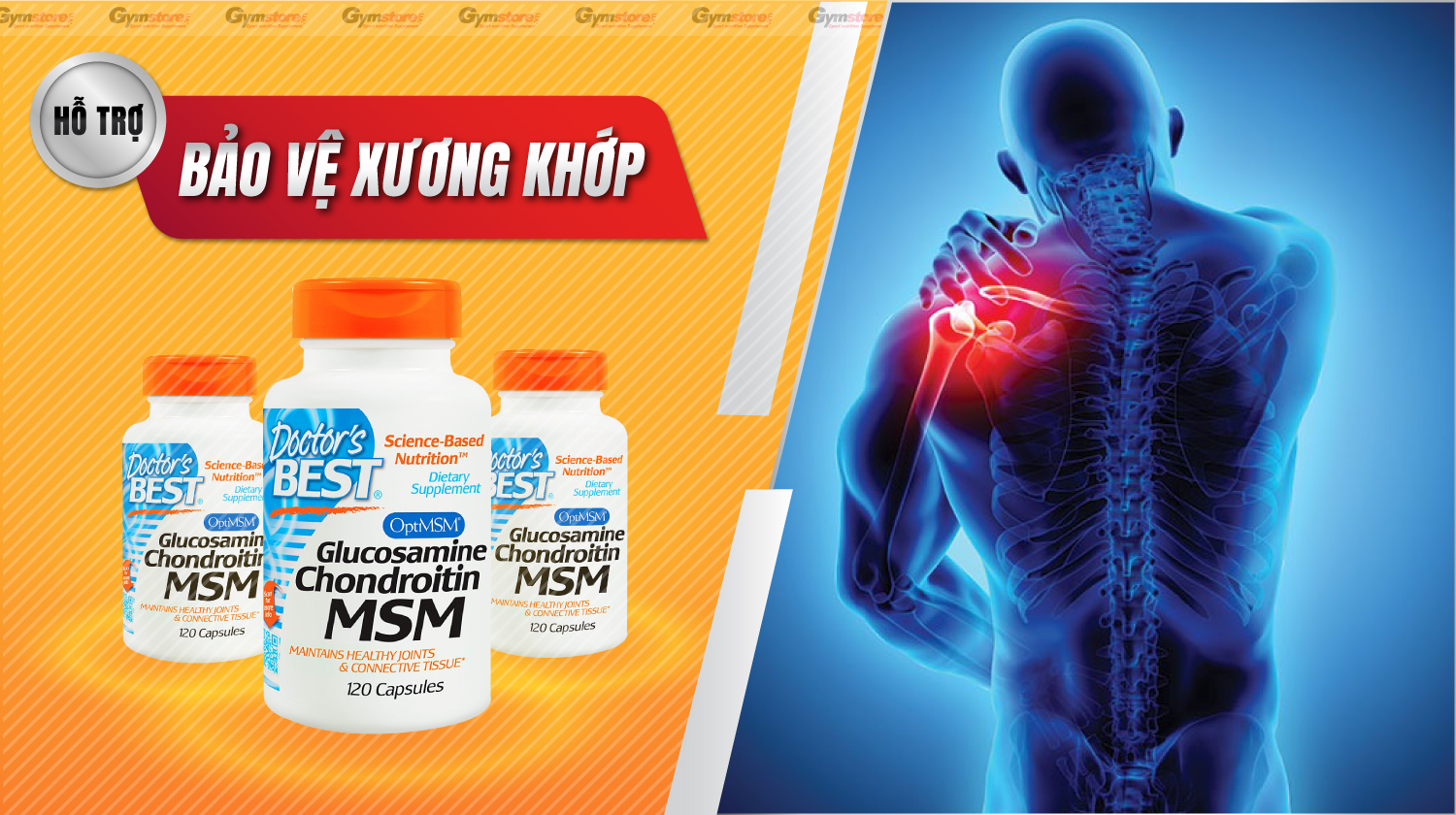 Doctor's-Best-Glucosamine-Chondro-MSM-ho-tro-xuong-khop-gymstore