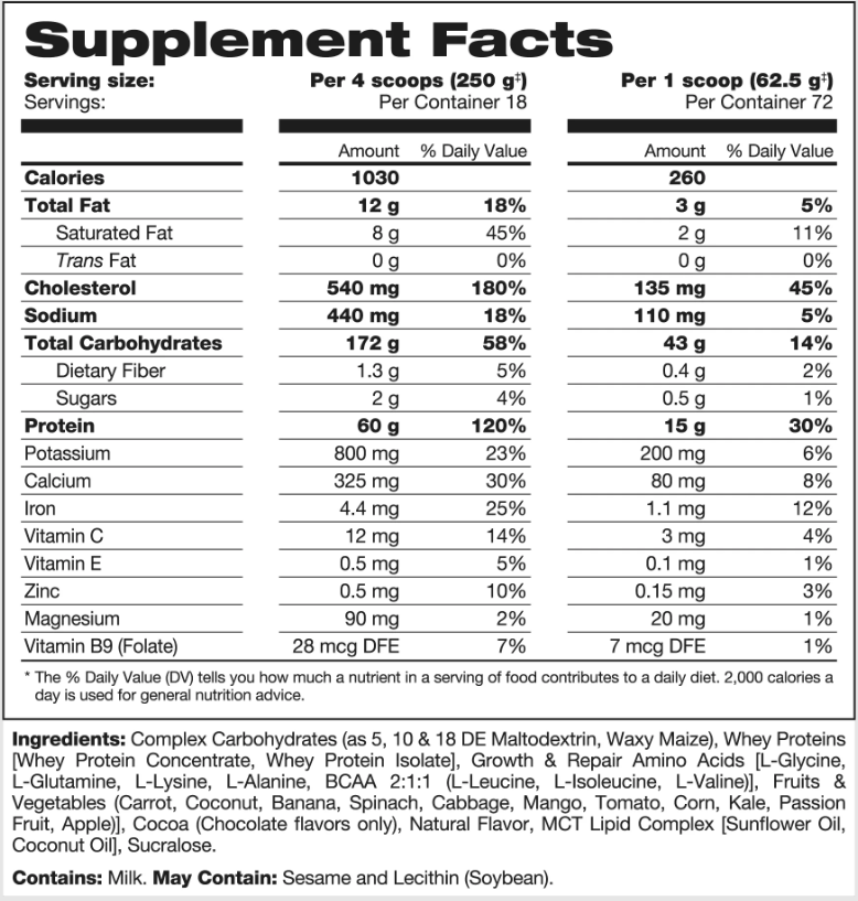 Hulk-mass-gainer-nutrition-fact