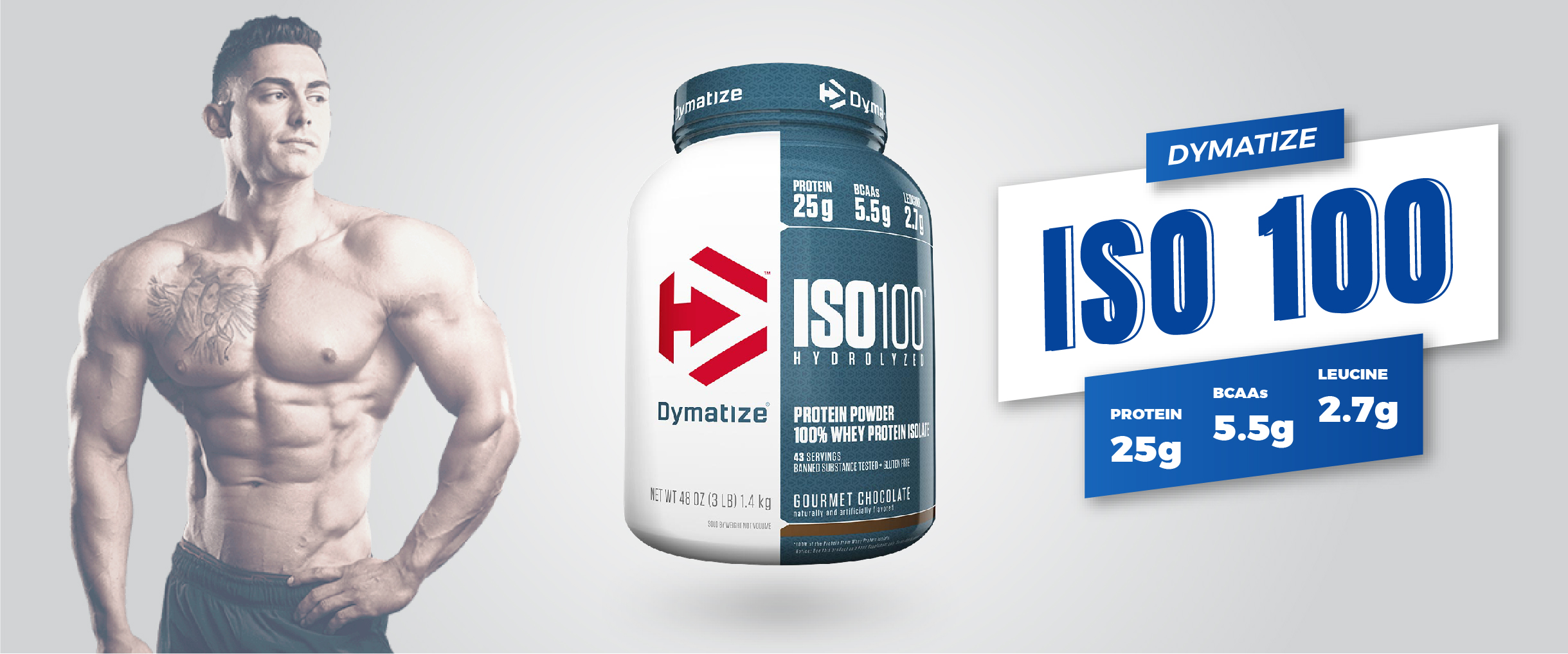 ISO 100 Isolate 100% 5lbs- Tăng cơ siêu nhanh- GymStore