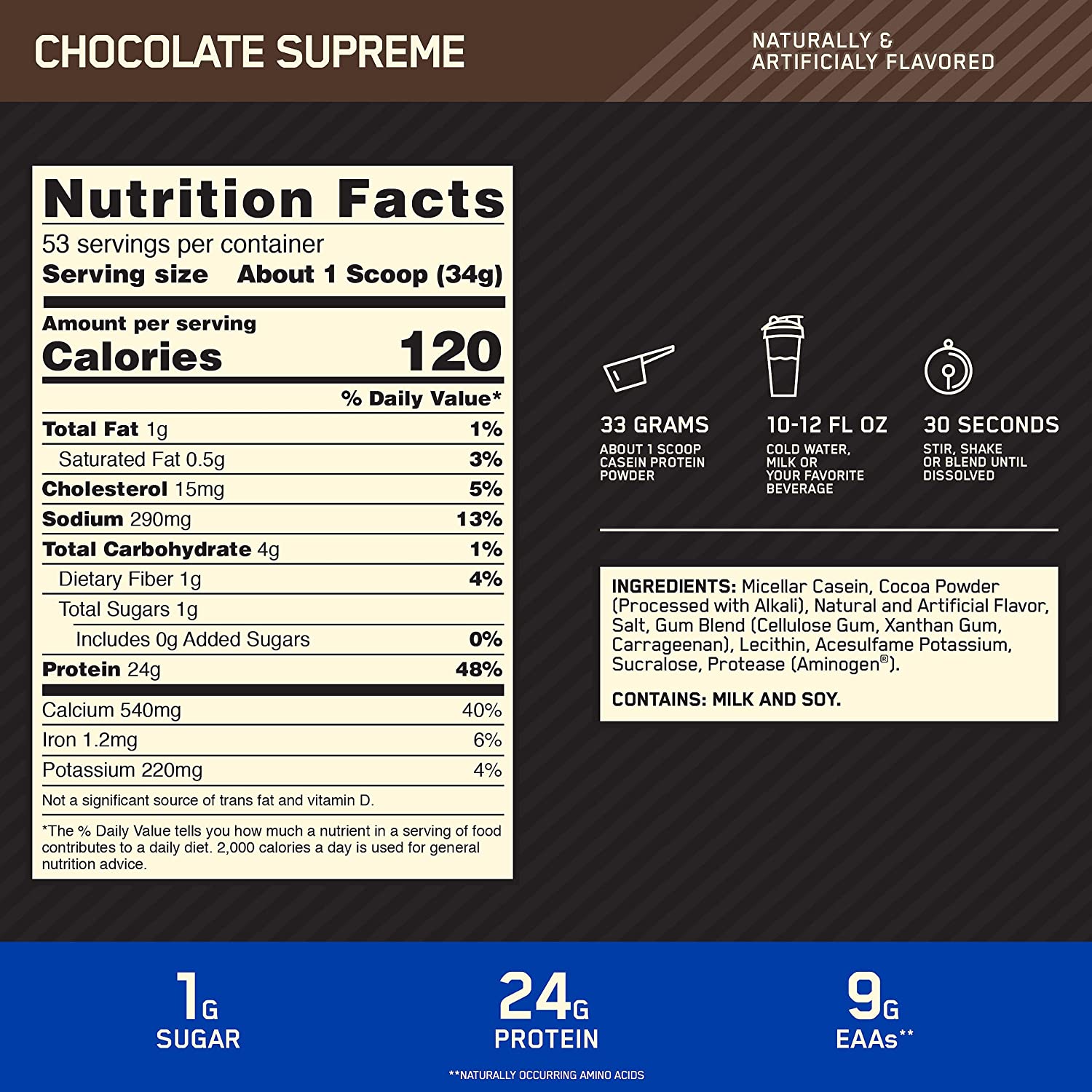 On-Gold-Casein-Standard-nutrition-fact-gymstore