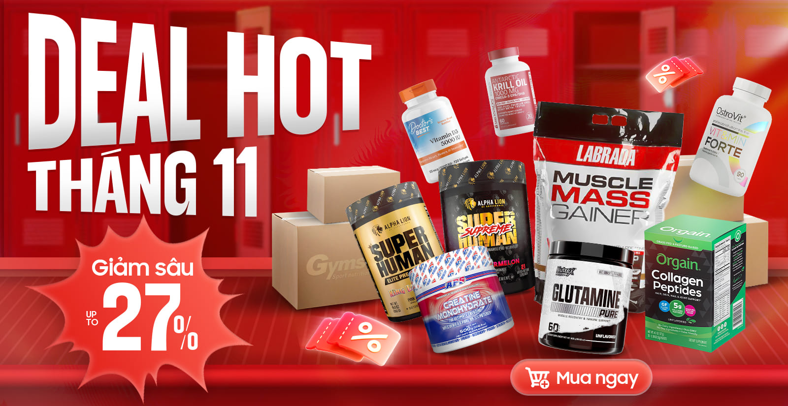Khuyến mãi Tháng 10 đang có tại Gymstore.vn - Mua ngay