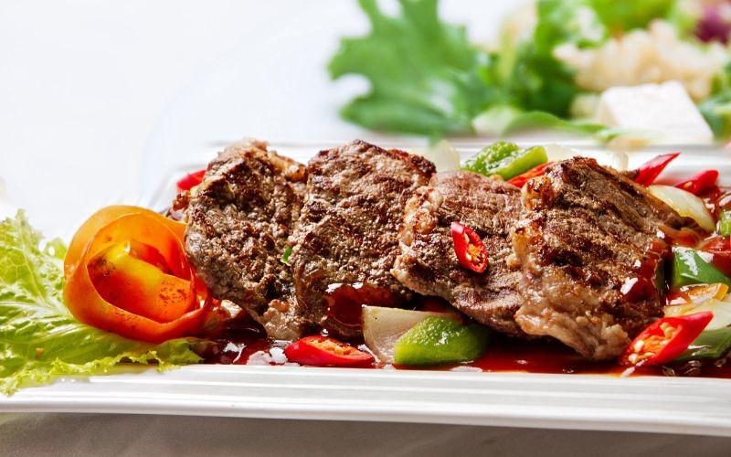 Lượng calo trong món ăn chế biến từ thịt bò