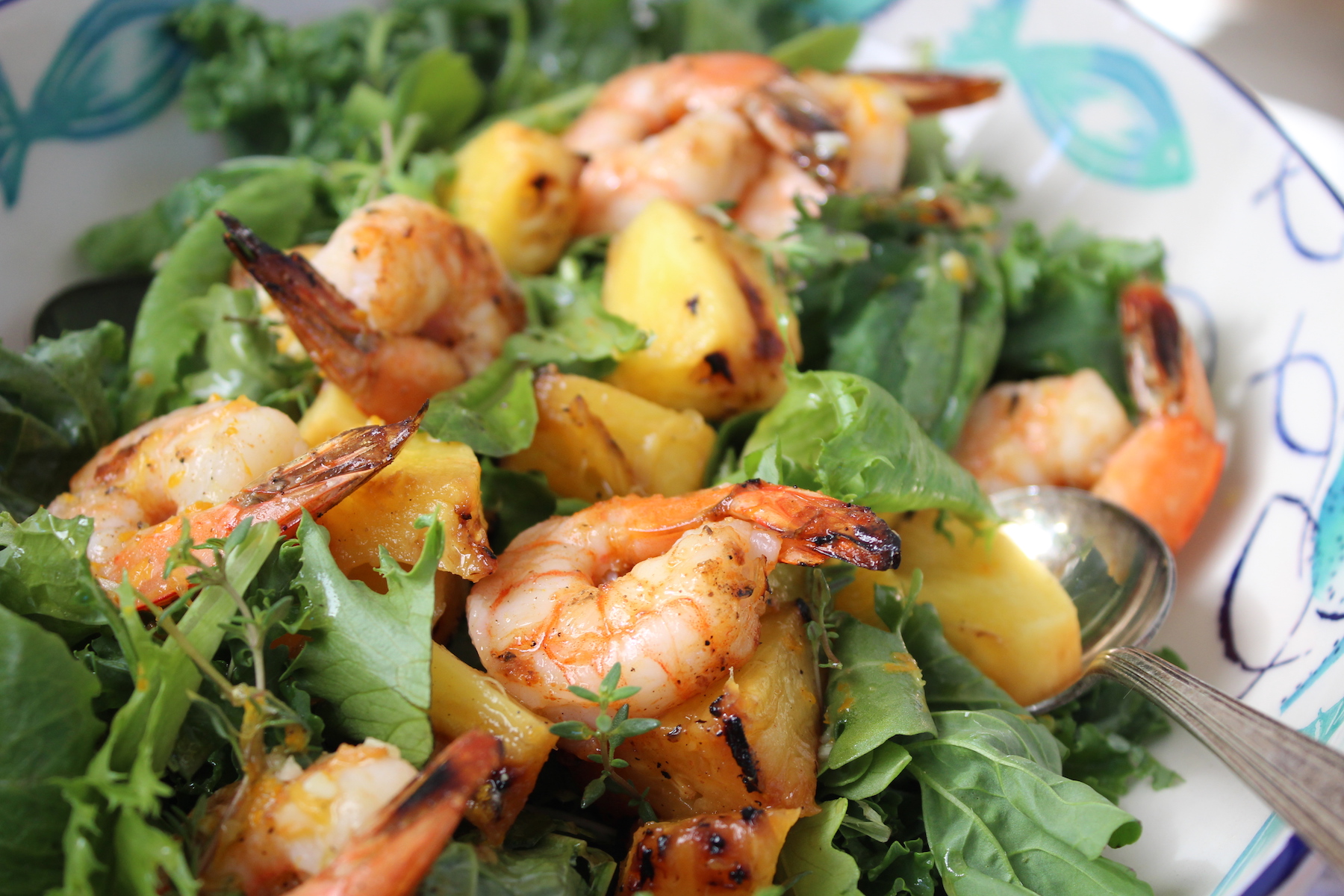 Thực đơn giảm cân Eat Clean - Salad tôm