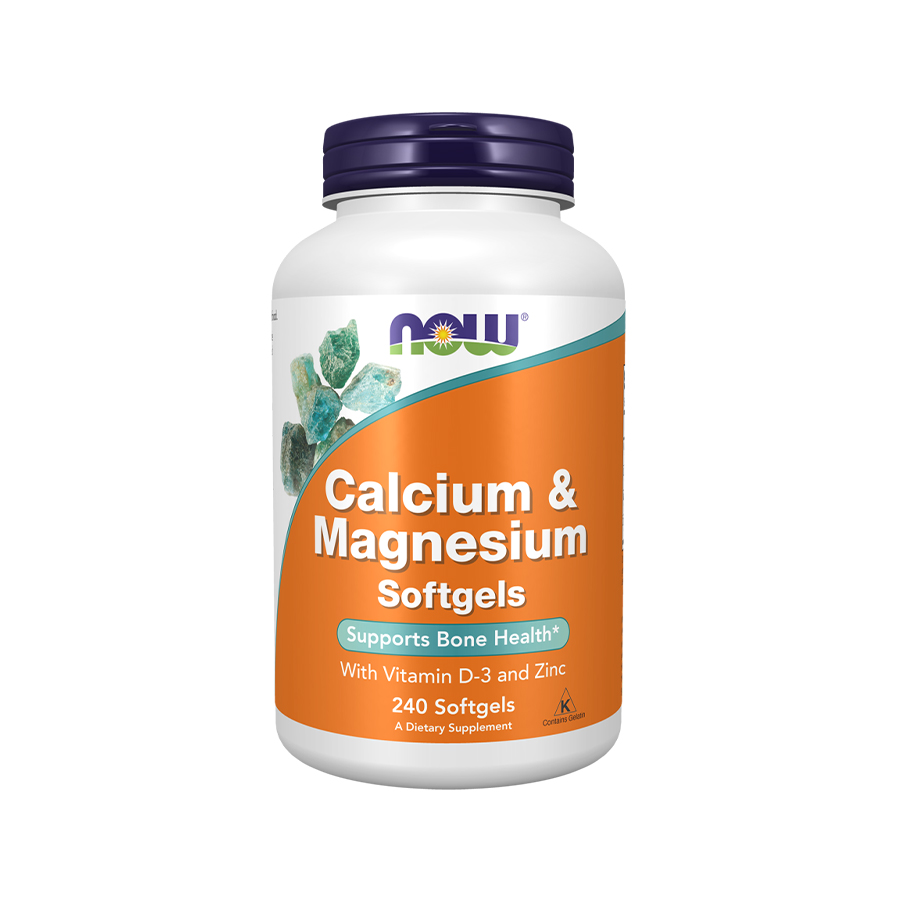 NOW Calcium & Magnesium Softgels Now-calcium-magnesium-supplement-facts