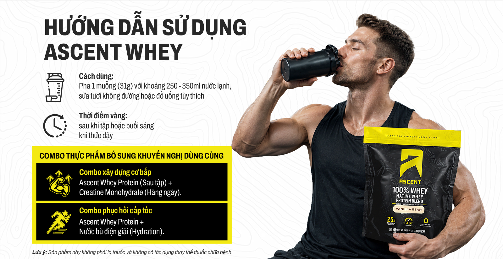 Ascent Native Whey Cách Dùng
