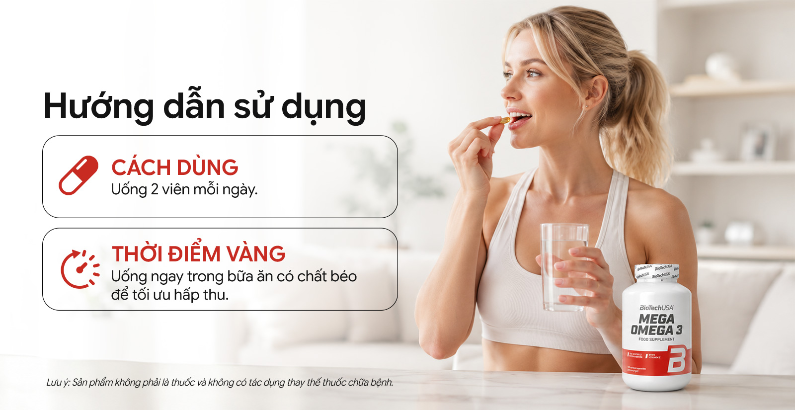 Hướng dẫn sử dụng Biotech USA Mega Omega 3