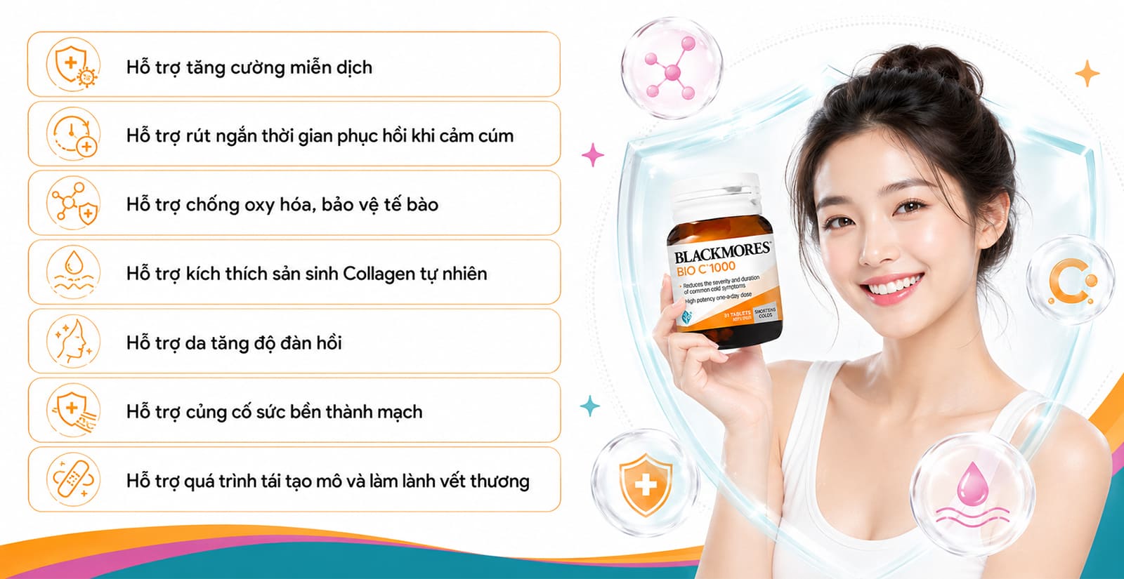 Blackmores Bio C 1000mg lợi ích khi sử dụng