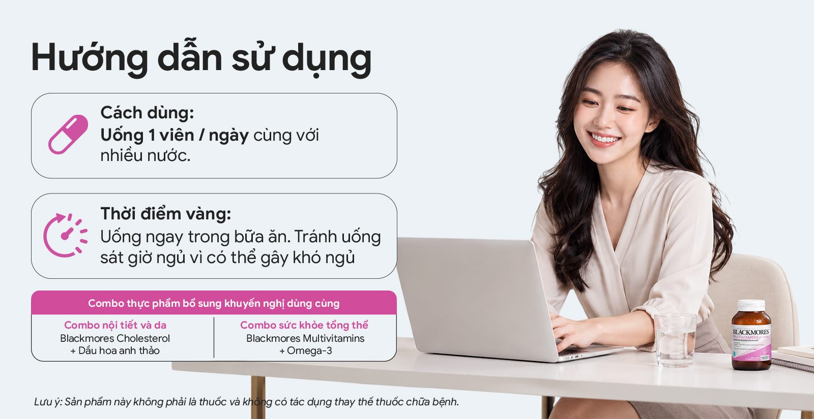 Hướng dẫn sử dụng của Blackmores Multivitamin For Women