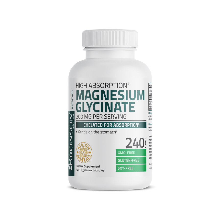Bronson Magnesium Glycinate 200mg bronson-magnesium-glycinate-200mg-1