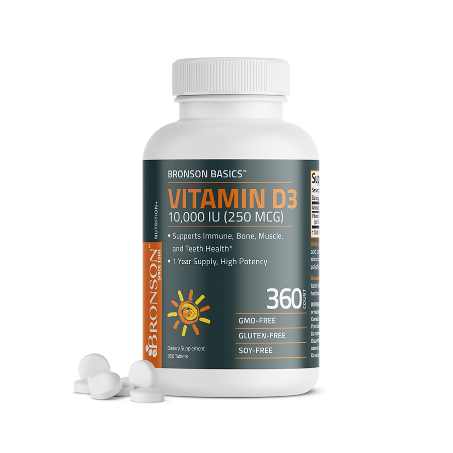 Bronson Vitamin D3 10,000 IU (250mcg) Bronson Vitamin D3 10,000 IU (250mcg)