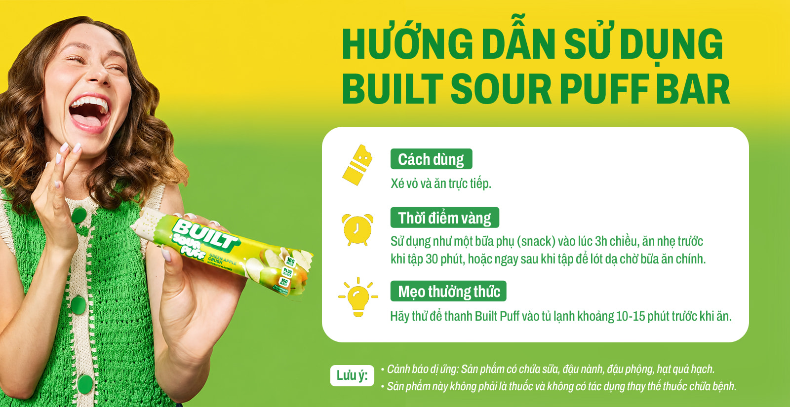 Built Sour Puff Bar Cách Dùng