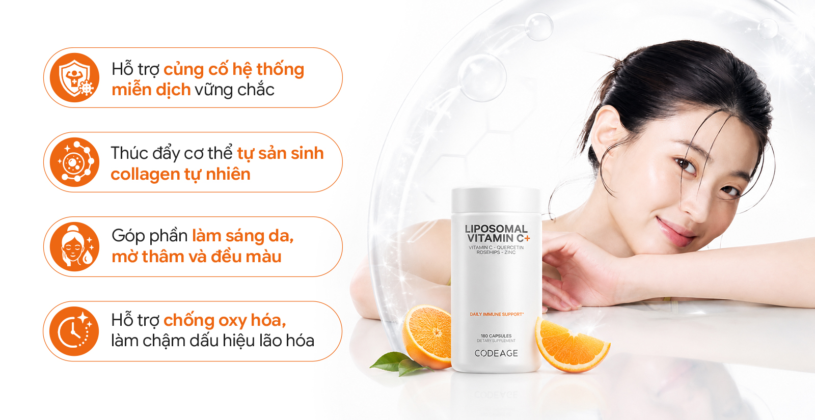Lợi ích khi sử dụng CodeAge Liposomal Vitamin C