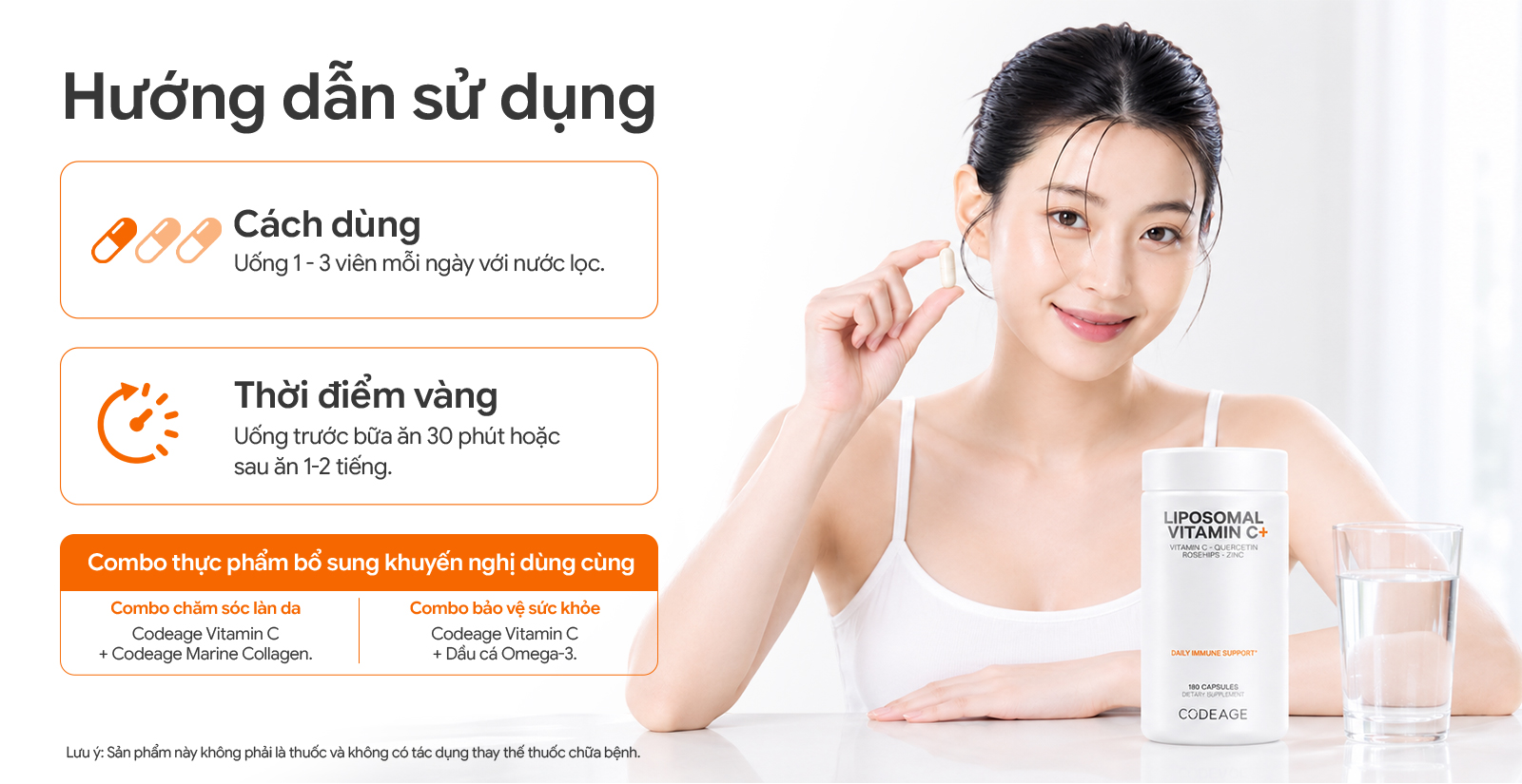 Hướng dẫn sử dụng CodeAge Liposomal Vitamin C