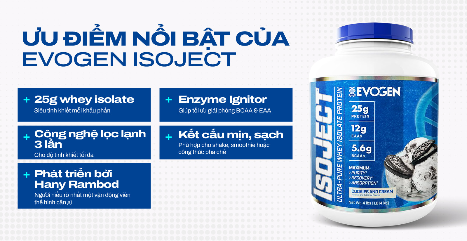 Evogen Isoject Ưu Điểm