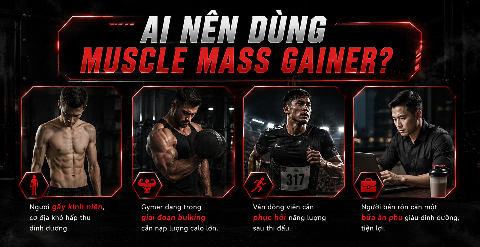 Ai nên sử dụng sữa tăng cân Labrada Muscle Mass Gainer 5.4kg