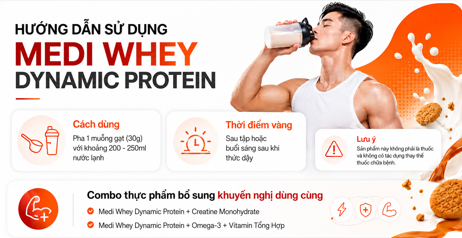 Medi Whey Dynamic Protein Cách Dùng
