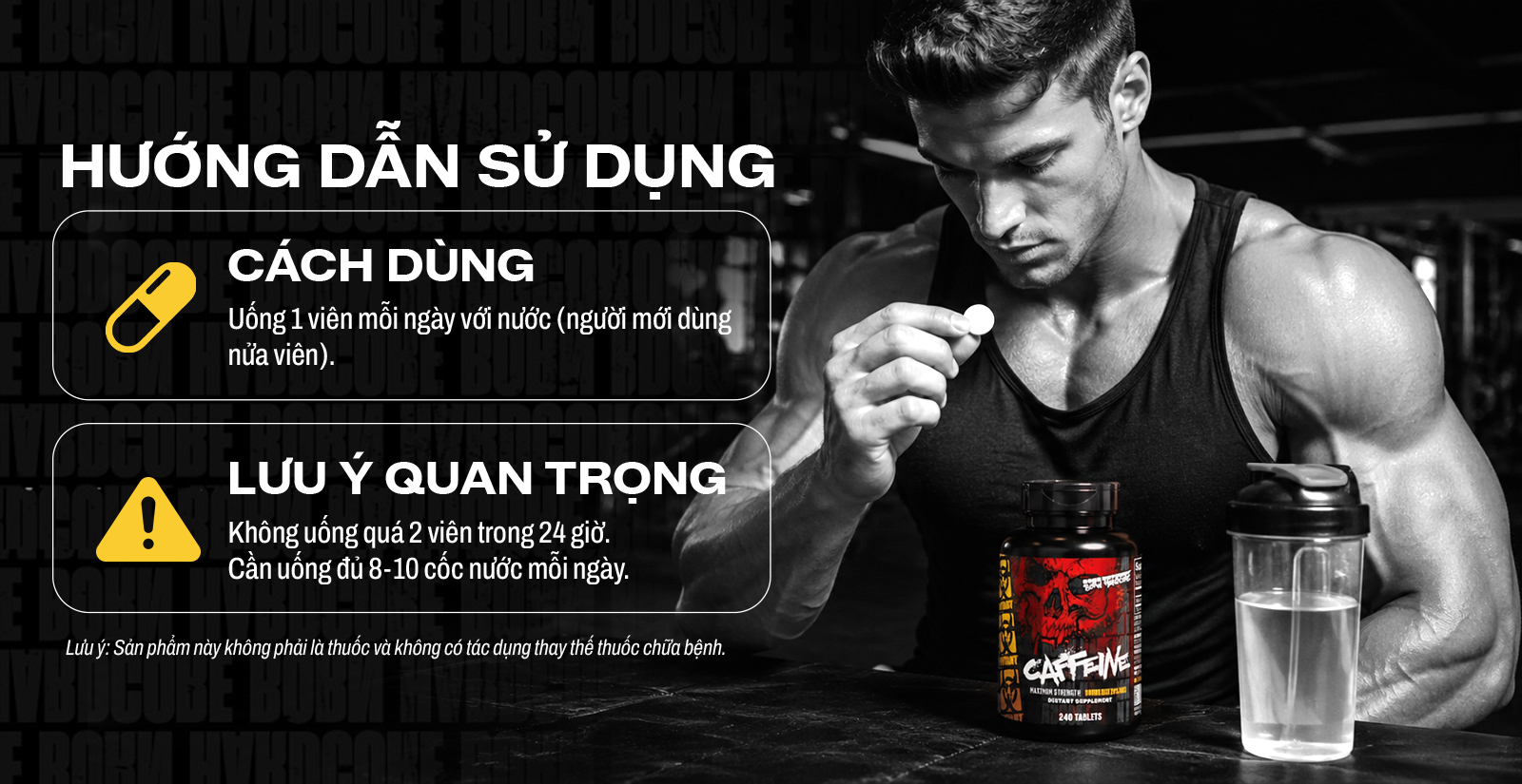 Hướng dẫn sử dụng MUTANT Caffeine hiệu quả